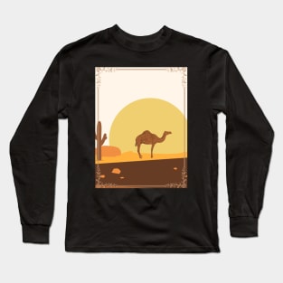 Camel on the desert Long Sleeve T-Shirt